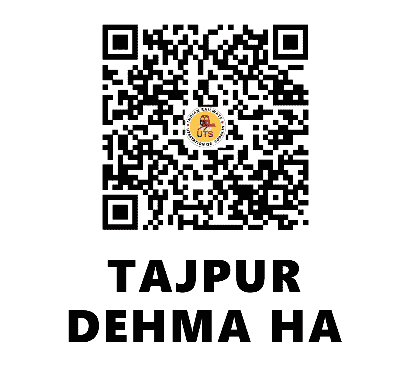 UTS QR Code for TAJPUR DEHMA HA - TJD - NE (UTTAR PRADESH)